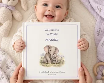 Welcome to the World personalised printed book